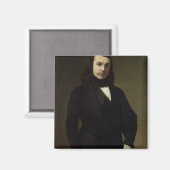 Portrait of Theophile Gautier , 1839 Magnet (Vorderseite/Rückseite)