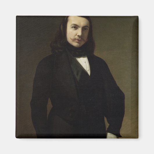 Portrait of Theophile Gautier , 1839 Magnet (Vorne)
