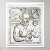 Portrait of Theothrastus Paracelsus (1493-1541), c Poster (Vorne)