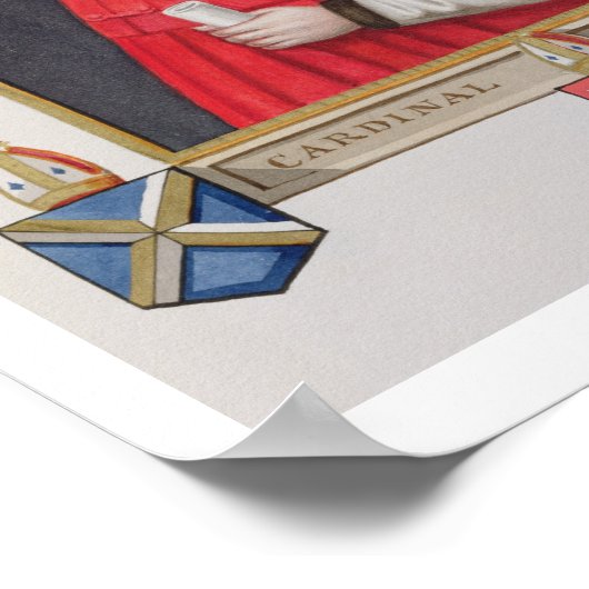 Portrait of Thomas Wolsey (c.1475-1530) Cardinal a Poster (Ecke)