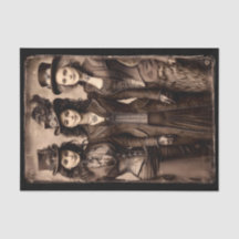 Portrait of Three Steampunk Women DX6L Decoupage