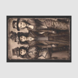 Portrait of Three Steampunk Women DX6L Decoupage Seidenpapier
