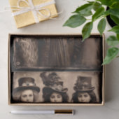 Portrait of Three Steampunk Women DX6R Decoupage Seidenpapier (Geschenk)