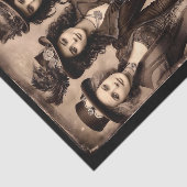 Portrait of Three Steampunk Women DX6R Decoupage Seidenpapier (Ausschnitt)