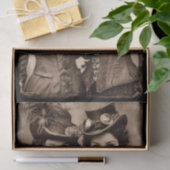 Portrait of Two Steampunk Women DX5L Decoupage Seidenpapier (Geschenk)