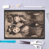 Portrait of Two Steampunk Women DX5R Decoupage Seidenpapier (Handwerk)