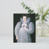 Portrait of Unknown Lady c.1595 Fine Art Postkarte (Stehend Vorderseite)