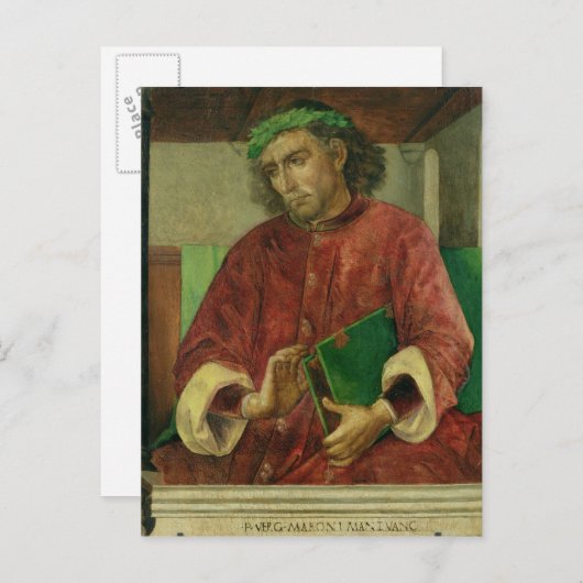 Portrait of Virgil, c.1475 Postkarte (Vorne/Hinten)