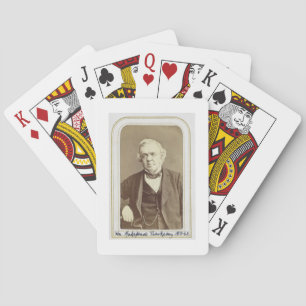 Portrait of William Makepeace Thackeray (1811-63) Spielkarten