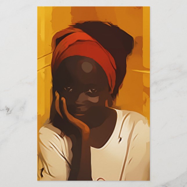 Portrait of Young african girl (Vorderseite)