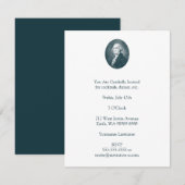 Portrait Oval Einladung (Vorne/Hinten)