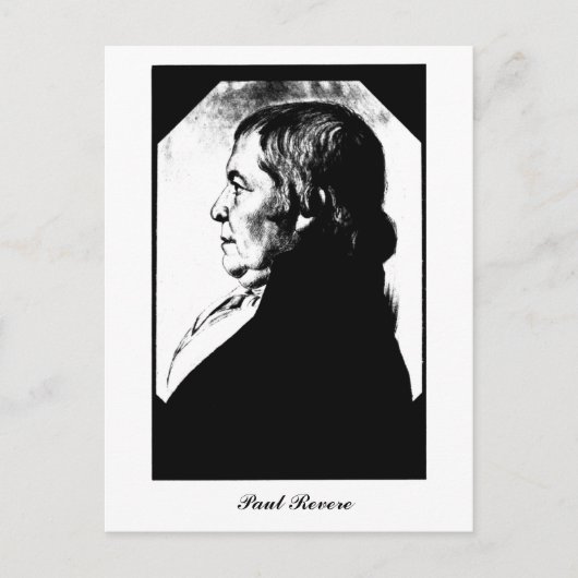 Portrait Paul Revere um 1800 Postkarte (Vorderseite)