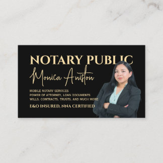 Portrait photo image notary  visitenkarte