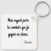 Portrait pixelisé puissant schlüsselanhänger (Rückseite)