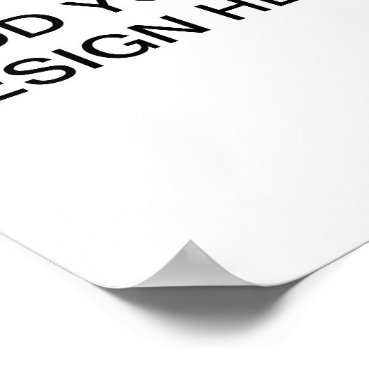 Portrait Poster - Bringen Sie Ihre Designs zum Leb (Ecke)