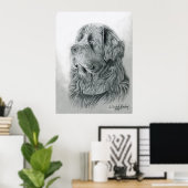 Portrait Poster von Neufundland (Heimbüro)