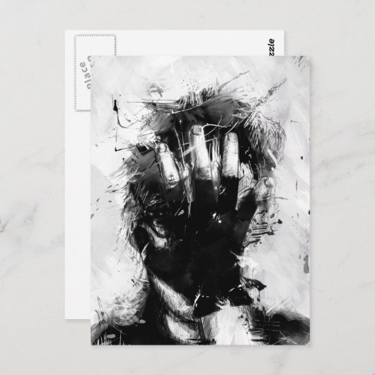 Portrait Postkarte (Vorne/Hinten)