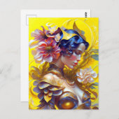 portrait postkarte (Vorne/Hinten)