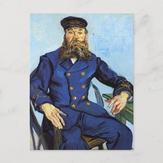 Portrait Postman Joseph Roulin Van Gogh Fine Art Postkarte (Vorderseite)
