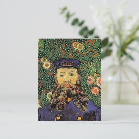 Portrait Postman Joseph Roulin Van Gogh Fine Art Postkarte (Stehend Vorderseite)