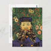 Portrait Postman Joseph Roulin Van Gogh Fine Art Postkarte (Vorne/Hinten)