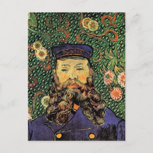 Portrait Postman Joseph Roulin Van Gogh Fine Art Postkarte (Vorderseite)