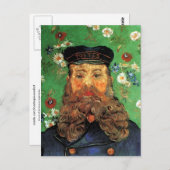 Portrait Postman Joseph Roulin Van Gogh Fine Art Postkarte (Vorne/Hinten)