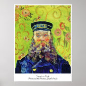 Portrait Postman Joseph Roulin Vincent van Gogh Poster (Vorne)
