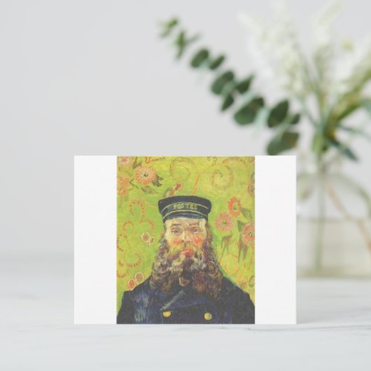 Portrait Postman Joseph Roulin - Vincent van Gogh Postkarte (Stehend Vorderseite)