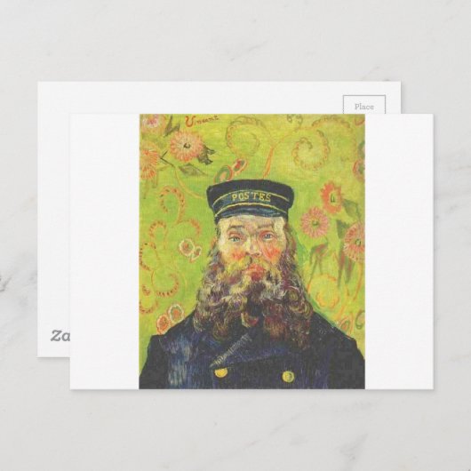 Portrait Postman Joseph Roulin - Vincent van Gogh Postkarte (Vorne/Hinten)