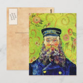 Portrait Postman Joseph Roulin Vincent van Gogh Postkarte (Vorne/Hinten)
