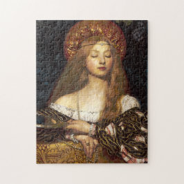 Portrait PreRaphaelite Kunsthandwerk Puzzle