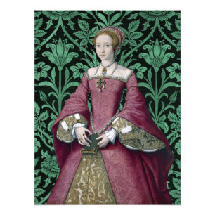 Portrait Prinzessin Elizabeth Tudor, Königin Fotodruck