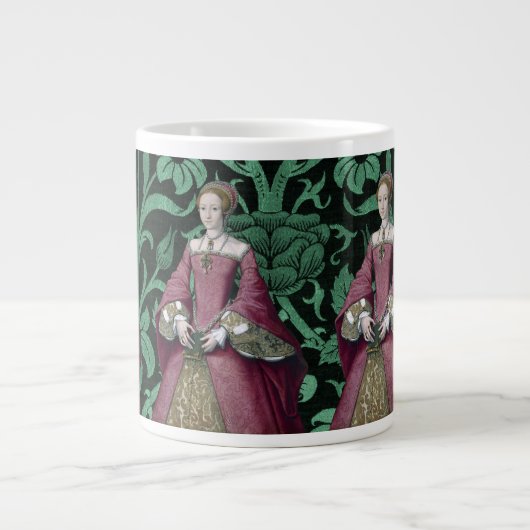 Portrait Prinzessin Elizabeth Tudor, Königin Jumbo-Tasse (Vorderseite)