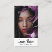 Portrait QR Code Fotograf Business Card Visitenkarte (Vorderseite)