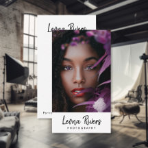 Portrait QR Code Fotograf Business Card