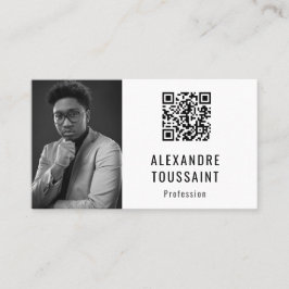 Portrait & QR Code Visitenkarte