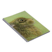 Portrait "Rabbit weizing" - Kunstheft Notizblock (Rechte Seite)