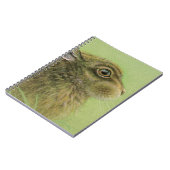 Portrait "Rabbit weizing" - Kunstheft Notizblock (Linke Seite)