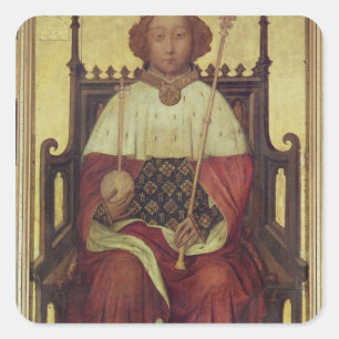 Portrait Richard II 'The Westminster Portrait' Quadratischer Aufkleber