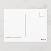 Portrait-Ringelmagen Postkarte (Rückseite)