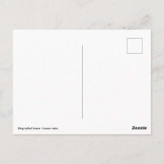 Portrait-Ringelmagen Postkarte (Rückseite)