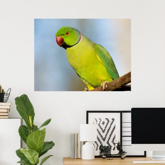 Portrait-Rose Poster (Heimbüro)