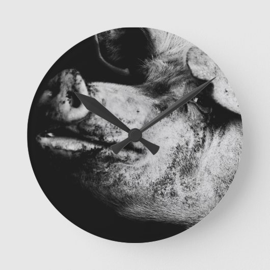 Portrait Runde Wanduhr (Vorderseite)