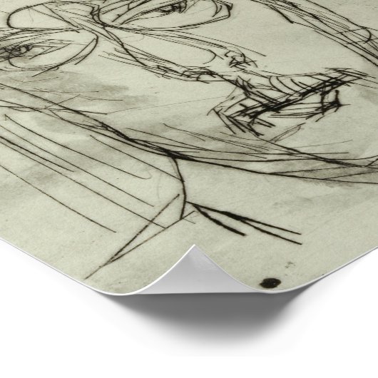 Portrait Schäffer | Albert Müller Poster (Ecke)