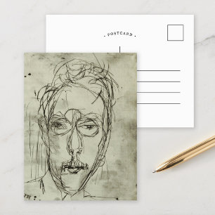 Portrait Schäffer   Albert Müller Postkarte