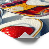 Portrait Schönes Button hoch Poster (Ecke)