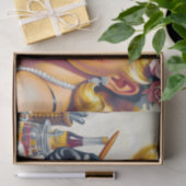 Portrait Schönes Button hoch Seidenpapier (Geschenk)