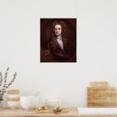 Portrait Sir Isaac Newton von Sir Godfrey Kneller Poster (Küche)