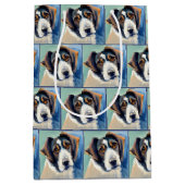 Portrait Sketch Painting Mittlere Geschenktüte (Vorderseite)